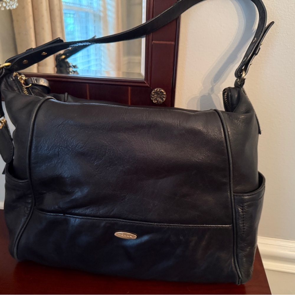 Black Leather Tahari Women’s Bag